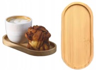 PÓŁMISEK TALERZ OWALNY TACKA PODSTAWKA PATERA bambus 20x10 cm