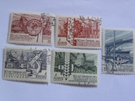 ZSRR - Fundamenty Postępu - Rewolucja Październikowa - Mi. 3435-39 kasowane