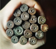 Polskie łuski Mauser 7,92 - różne bicia - Pk, orzeł, WP, N - 34 szt