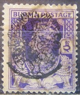 Birma stary znaczek z nadrukiem japońska okupacja (9/29