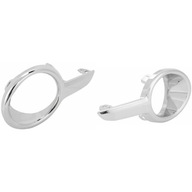 PEUGEOT 208 2012-2019 RAMKA halogenu ATRAPA lampy srebrna CHROM KOMPLET