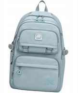 PLECAK SZKOLNY MŁODZIEŻOWY NIEBIESKI WODOODPORNY DUŻY 30L WIELOKOMOROWY