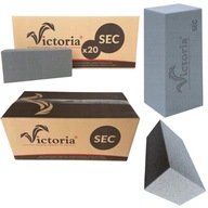 GĄBKA FLORYSTYCZNA SUCHA DO SZTUCZNYCH KWIATÓW CEGŁA VICTORIA 20 SZTUK