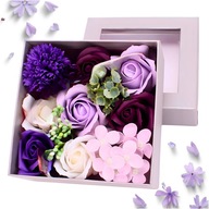 MYDLANE RÓŻE W PUDEŁKU FLOWER BOX KWIATY NA PREZENT WALENTYNKI DZIEŃ KOBIET