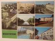 BIAŁYSTOK. Widok ogólny. Ulica Marii Skłodowskiej - Curie. Park Przyjażni