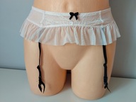 Śliczny markowy pas do pończoch H & M EUR XS pudrowy róż