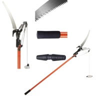 SEKATOR OGRODOWY DO GAŁĘZI PIŁA 2W1 TELESKOPOWY WYSOKOŚĆ ROBOCZA 4M
