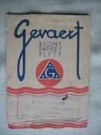 WARSZAWA GEVAERT BŁONY PAPIERY PŁYTY FOTGR. przedw. PAPIEROWE EUTUI NA FOTO