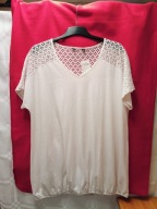 YOURS DUŻA Bluzka dzianina z koronką rozm 50/52 NOWA