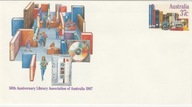 Całostka wydana z okazji 50 rocznicy Stowarzyszenia Bibliotek w Australii