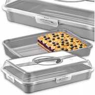 POJEMNIK NA CIASTO TORT WYPIEKI PUDEŁKO TRANSPORTER PROSTOKĄTNY DUŻY