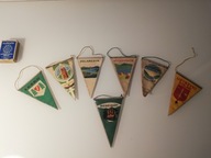 zestaw starych proporczyków BIESZCZADY 7 sztuk