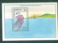 FAUNA MORSKA. ŻAGLOWCE. ANTIGUA BARBUDA. Mi Bl. A **