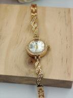 Kurren Zegarek damski biżuteryjny złoty cyrkoniowe dodatki - KLASA I STYL