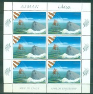 KOSMOS-APOLLO 9 Z CZER. NADR. AJMAN MI. ark x6 zn.. A**