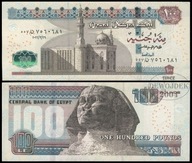 BNA - EGIPT 100 Funtów 2022 seria 557 nr 7560681 # P76h # podpis 24 # XF