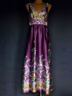 # Śliczna satynowa długa sukienka - BONPRIX - 40 #