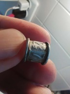 HUNG Gołębia obrączka PRL 1972 Gołąb Aluminium