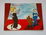 Muppet Show - Miss Piggy, malkontenci Statler i Waldorf Unikalna pocztówka