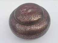 Stara okrągła puszka po kawie TCHIBO metalowa pokrywka