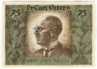 Notgeld - NIEMIECKIE KOLONIE W AFRYCE - Dr. Carl Peters- 75 Pf