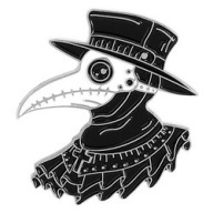 Pin przypinka Plaga Doktor Zaraza Medyk Maska Ptak