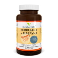 Medverita Kurkumina + Piperyna 60 kapsułek Układ krwionośny Trawienie