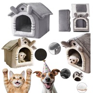 BUDA DLA PSA KOTA DOMEK BUDKA LEGOWISKO PLUSZOWA MIEKKA CIEPLA NA ZIME 2W1