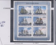 LATARNIE MORSKIE,ŻAGLOWCE COMORY Mi:1904-9 L714