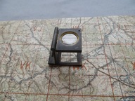 PRZEDWOJENNA SKŁADANA LUPKA DO MAP OFICERA WOJSKA POLSKIEGO-sygn. CEL WILNO