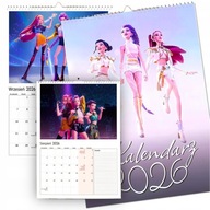 HUNTRIX KALENDARZ 2026 RUMI MIRA ZOEY NAŚCIENNY A4