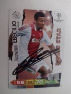 Karta panini autograf Ajax Lorenzo Ebecilio Champions League 2011/2012