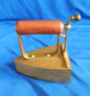 żelazko antyczne z DUSZĄ ciężkie żeliwo kompl. 3KG