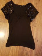 Śliczna czarna BLUZKA 36