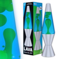Lampa LAVA 36 cm Model 2124 | Niebieska Ciecz Zielony Wosk | Retro 25W