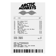 Plakat Arctic Monkeys – AM w stylu paragonu