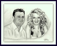 Karykatura ze zdjęcia na pamiątkę ze ślubu PROMOCJA