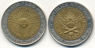 Argentyna 1 Peso - 2013r Bimetal ... Monety