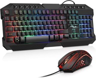 Zestaw BAKTH K10 RGB klawiatura gamingowa mysz QWERTZ DE