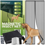 MOSKITIERA NA DRZWI BALKONOWE OKNO WYMIAR MAGNETYCZNA 80/90/100 X 210/220CM