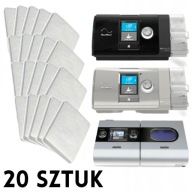 20 szt Filtr CPAP Resmed S9 S10 Airsense Aircurve Autoset Filtry