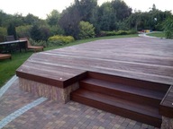 Palisada łupana, cegła, obrzeże 30x11x5 Multi