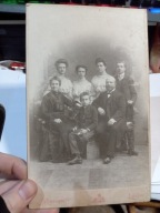 Stare Zdjęcie Kartonik Kobieta Lwów Makart