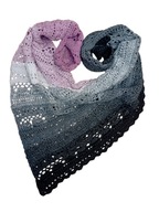 Chusta trójkątna na szydełku rękodzieło