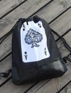 Plecak worek damski karta AS NOWY