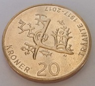 NORWEGIA 20 Koron 100 lat jezyka SAMIS 2017 r