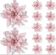 SZTUCZNY KWIAT GWIAZDA BETLEJEMSKA 5 SZTUK dekor dom stroik stołu choinka