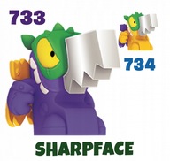 SUPER ZINGS THINGS 10 seria RESCUE FORCE ***FIOLETOWY SHARPFACE NR 733***