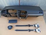 VW GOLF VII DESKA PODUSZKI NAPINACZE ORYGINAŁ!!! KOMPLET!!!