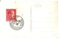TRZECIA RZESZA -URODZINY HITLERA 1938 rok -ozdobny stempel -pocztówka